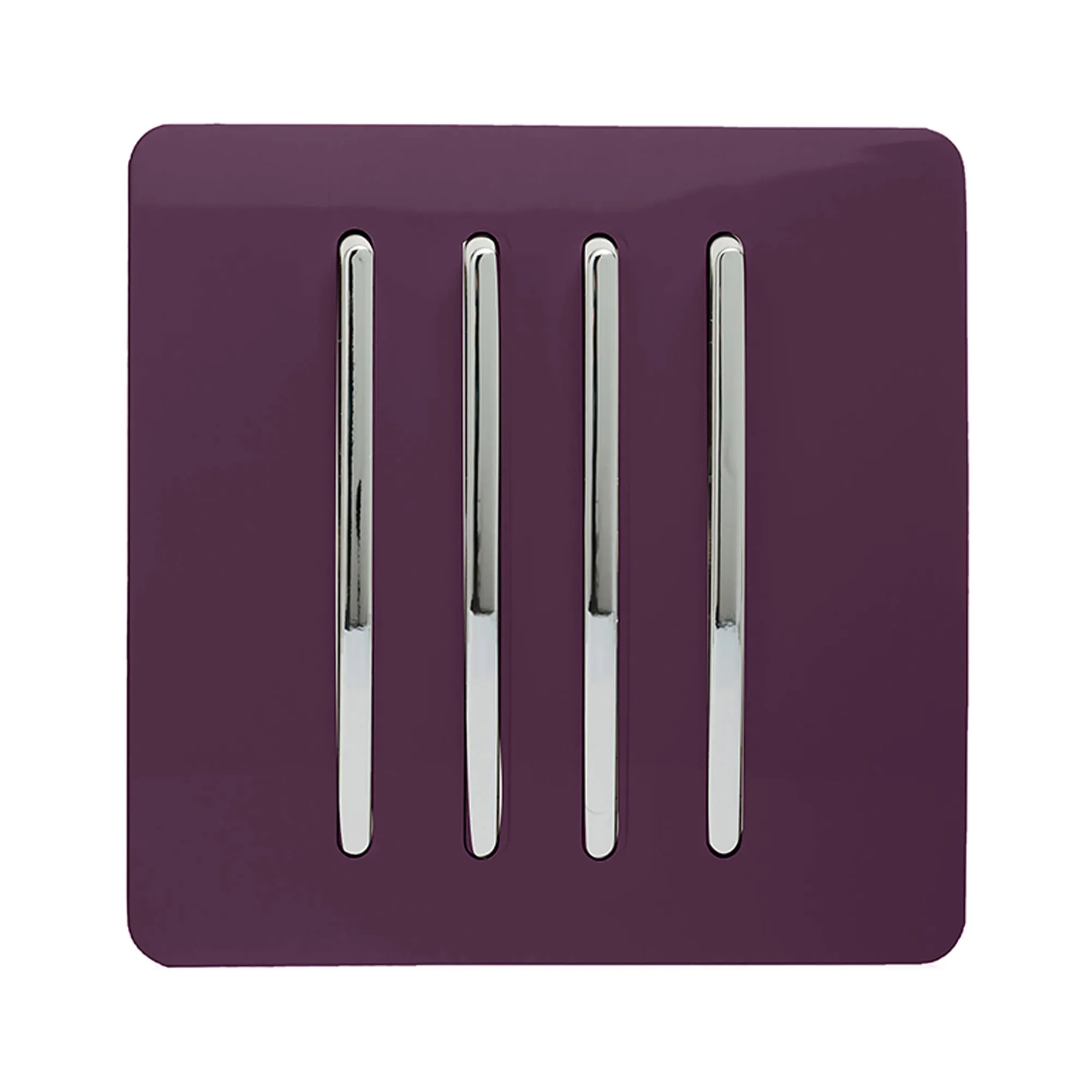 ART-SS8PL  4 Gang 2 Way 10 Amp Rocker Plum